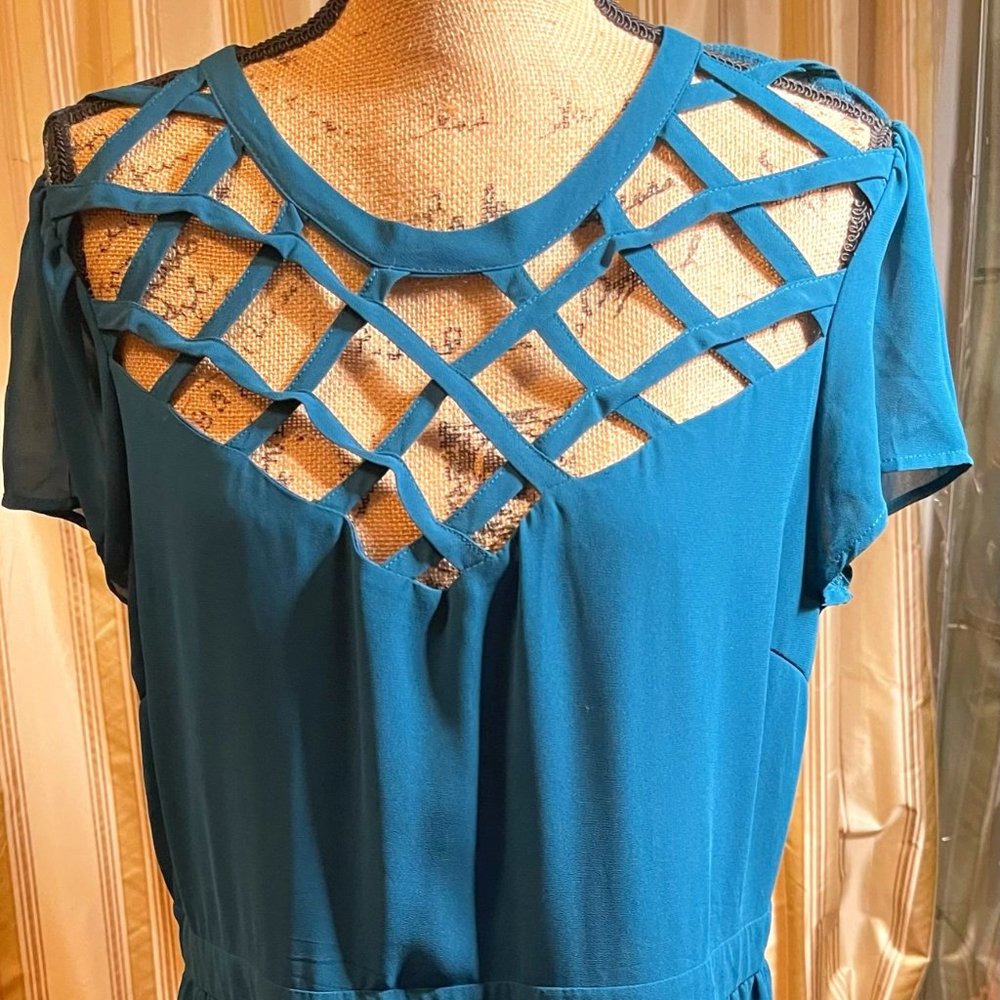 Lattice Front Day Dress